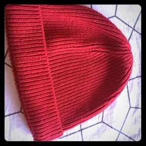 JCrew one size red knit beanie